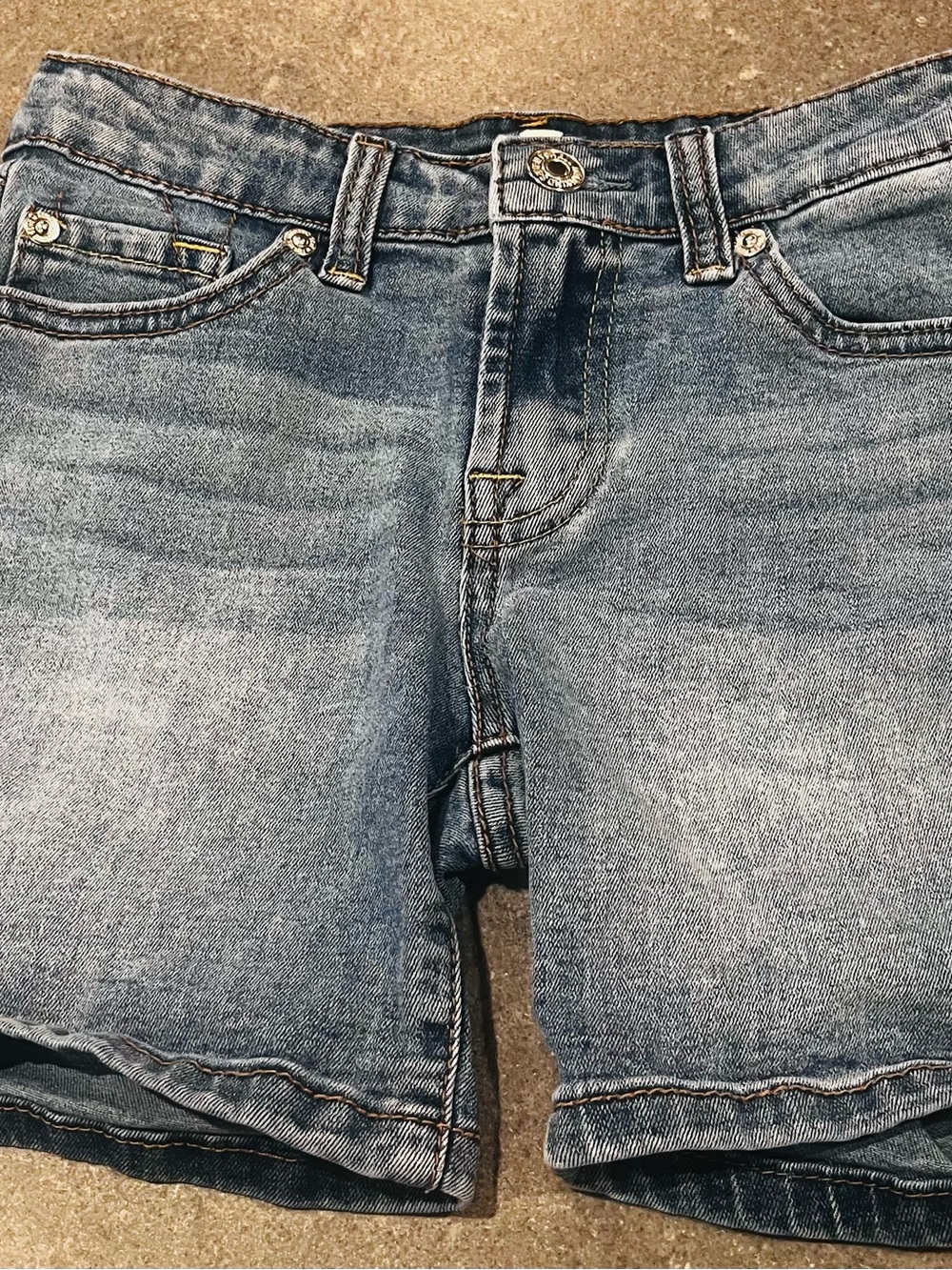 7 For All Mankind Light Blue Denim Kids' Shorts